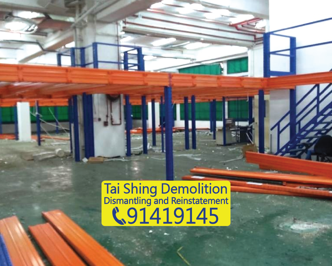 Warehouse heavy shelving removal, industrial site clearance and factory demolition